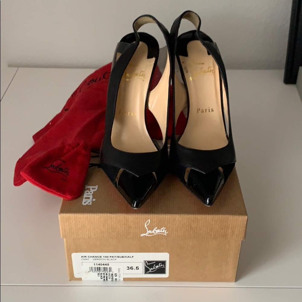 Christian L air chance 100 pat/sue/calf black